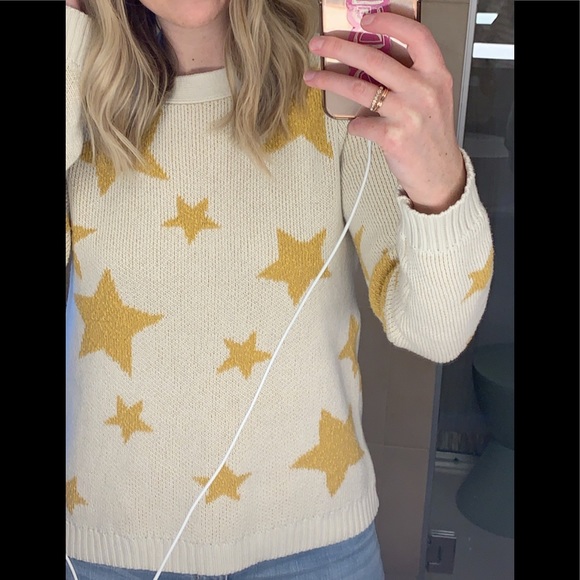 Marled Sweaters - Cream Star Sweater